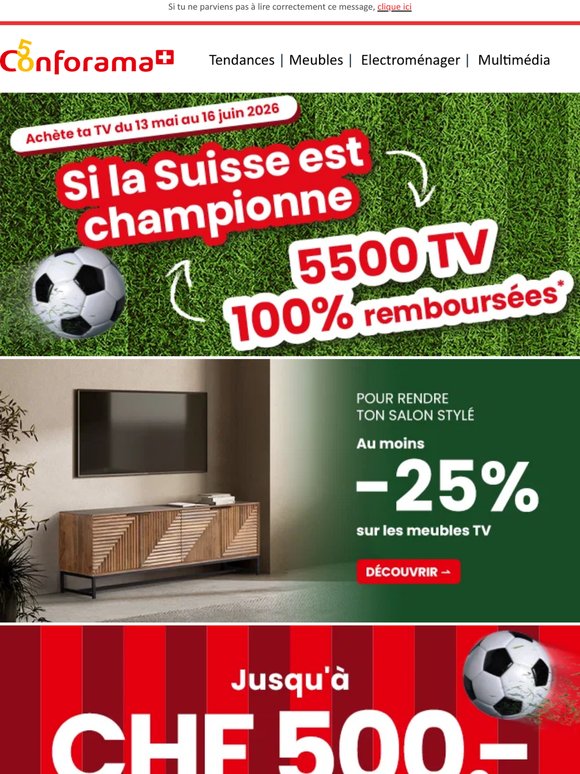 Jusqu’à -50% sur les TV pour vivre la Coupe du Monde comme au stade