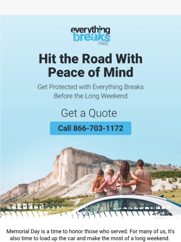 Protect What Gets You There This Memorial Day