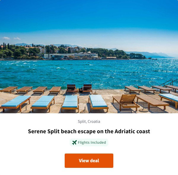 Serene Split beach escape on the Adriatic coast