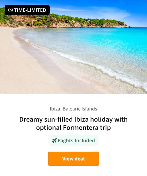 Dreamy sun-filled Ibiza holiday with optional Formentera trip