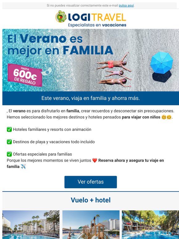 Viaja en familia y ahorra hasta 600 €
