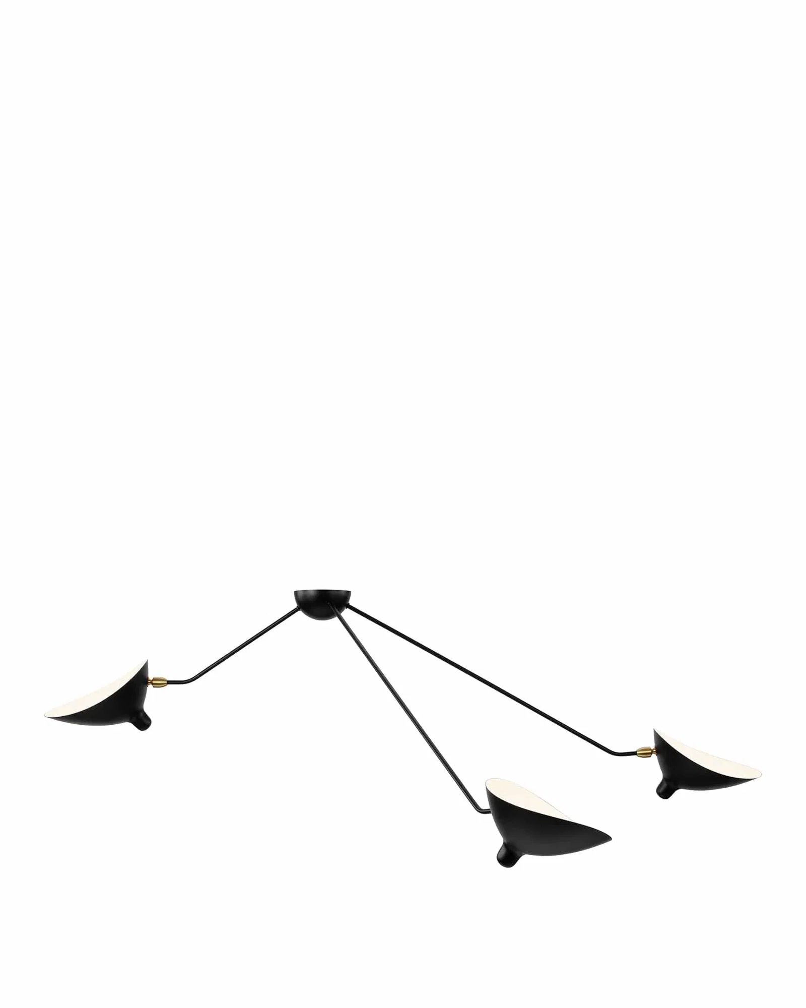 Image of Mouille Spider Ceiling Light, Three Arms | FINAL SALE