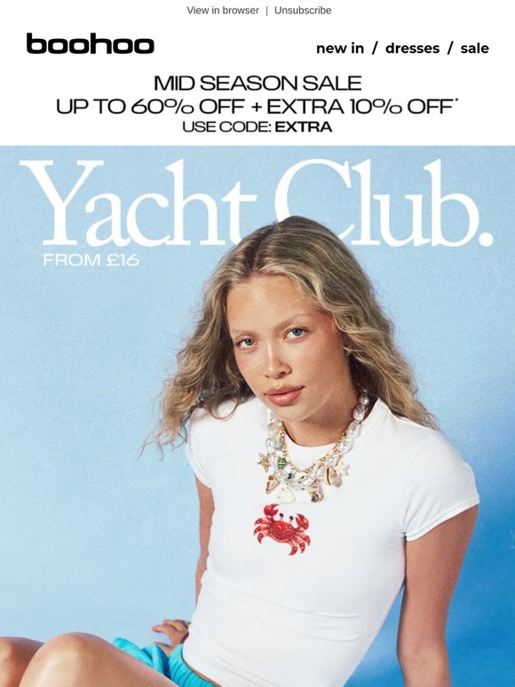 JUST LANDED: YACHT CLUB ⚓️