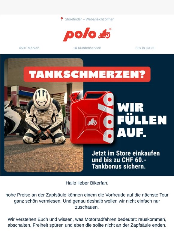 ⛽ Bis zu CHF 60.- Tankbonus zu Deinem Einkauf