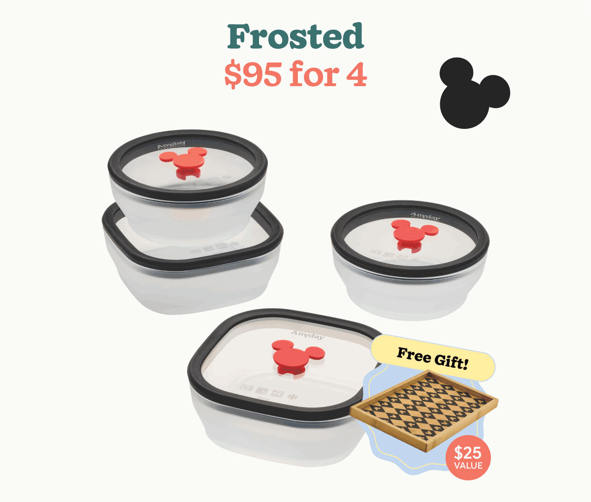 Frosted, $95 for 4