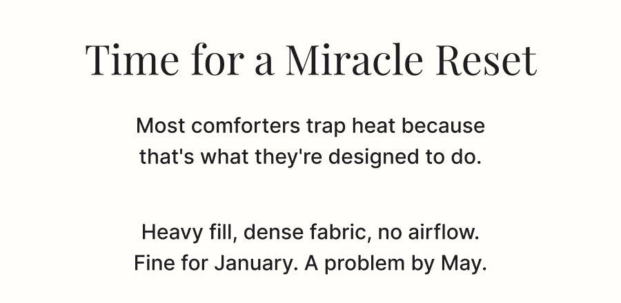 Time for a Miracle Reset