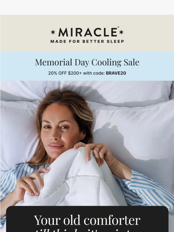 Your old comforter still thinks it's winter
