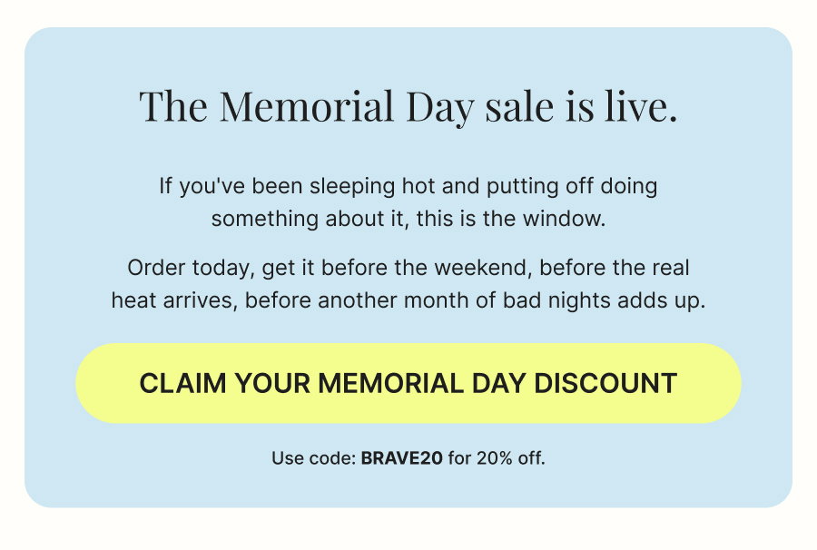 Claim Your Memorial Day Discount