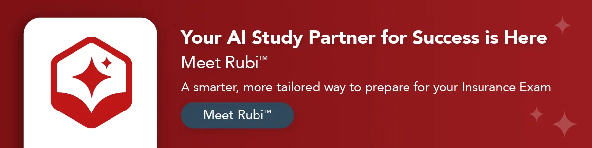 Your AI Study Partner for Success is Here meet Rubi: A smarter, more tailored way to prepare for your Insurance Exam - Meet Rubi