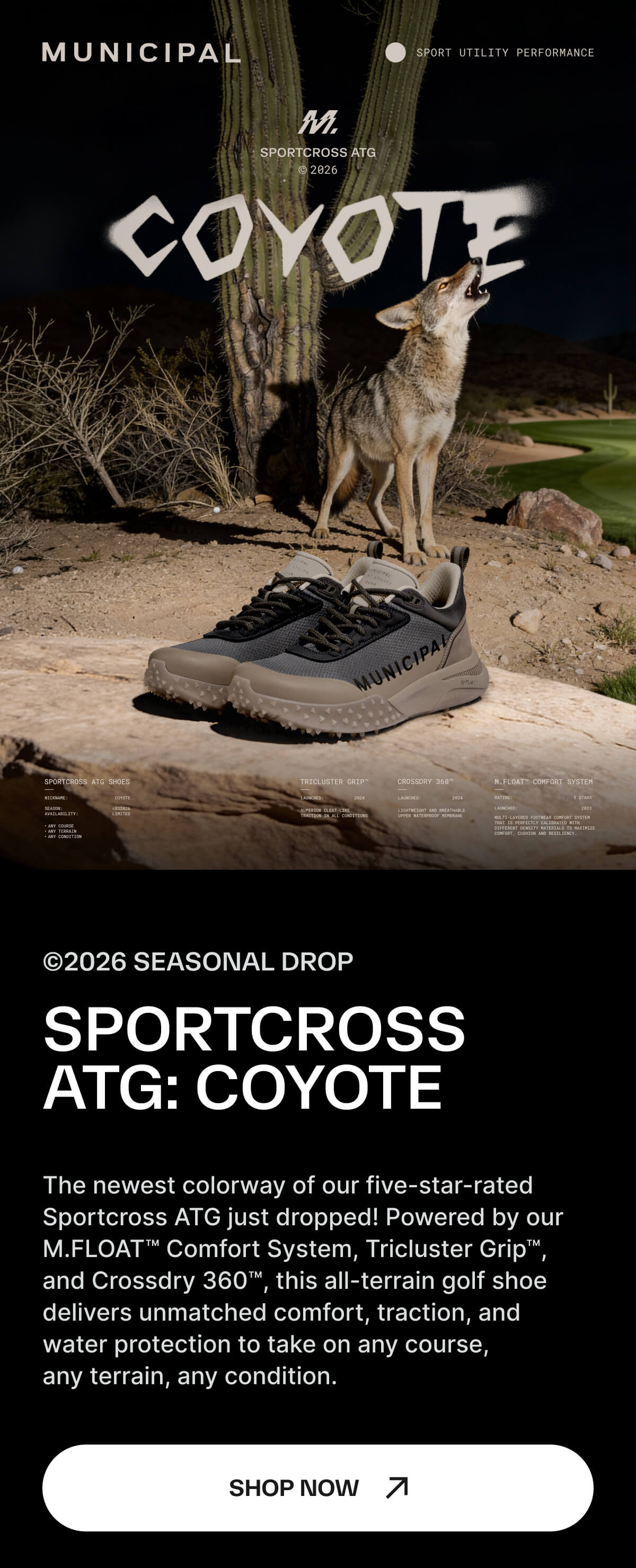 Sportcross ATG Shoes in Coyote
