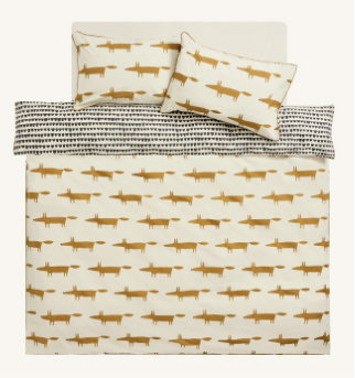 Habitat x Scion Mr Fox Cotton Cream Bedding Set - Single