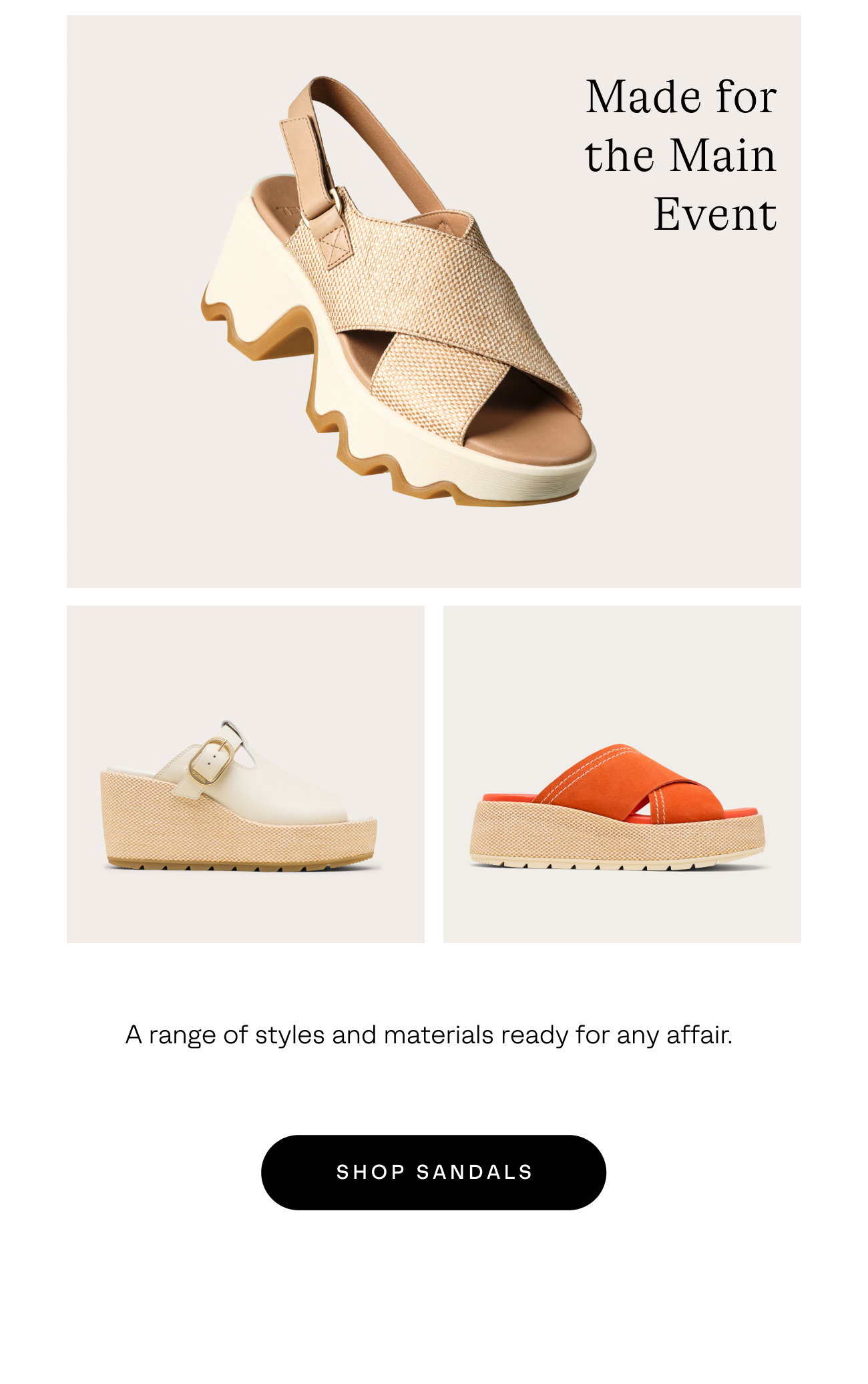 Textured Sandals