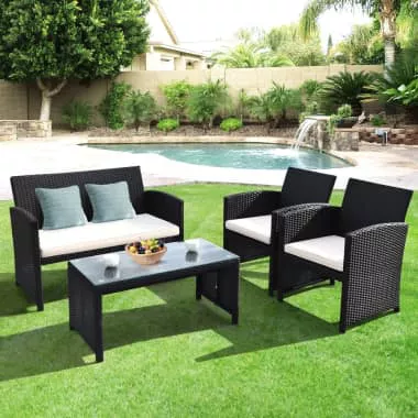 Ensemble de meubles de jardin en rotin