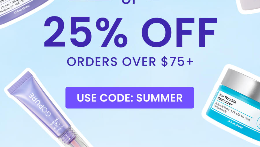 25% OFF ORDERS OVER $75+ USE CODE: SUMMER