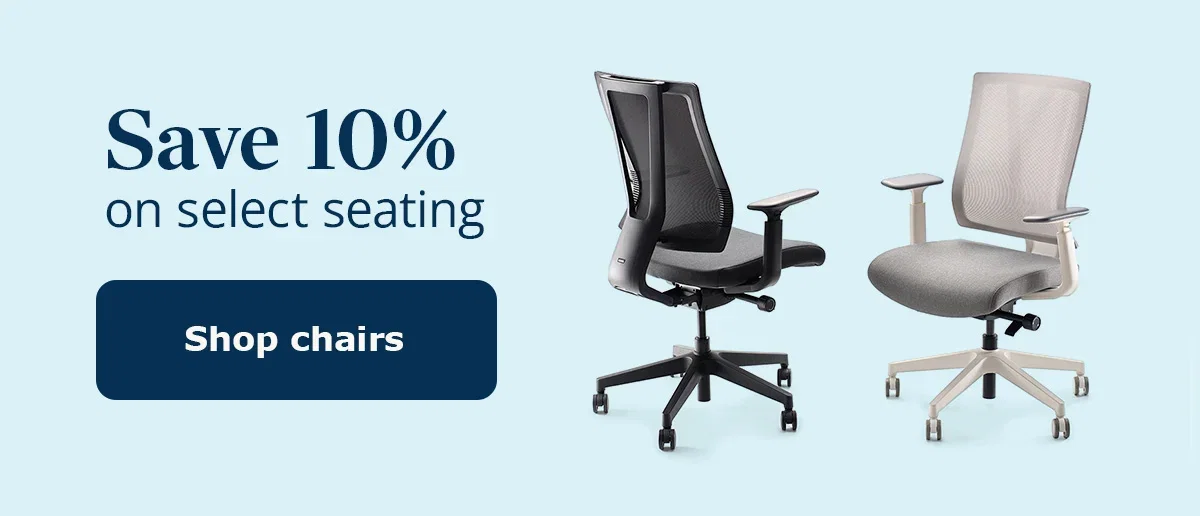 Save 10% on select ergonomic chairs