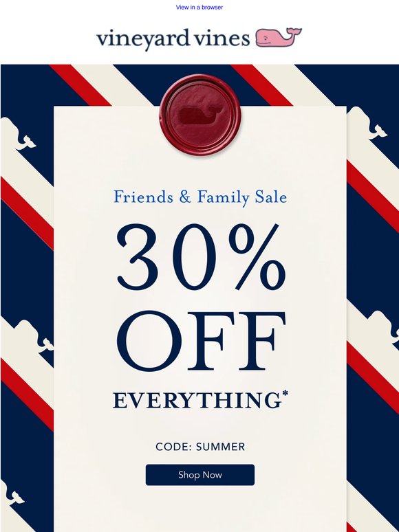 IT’S ON: 30% Off Sitewide + In Stores!