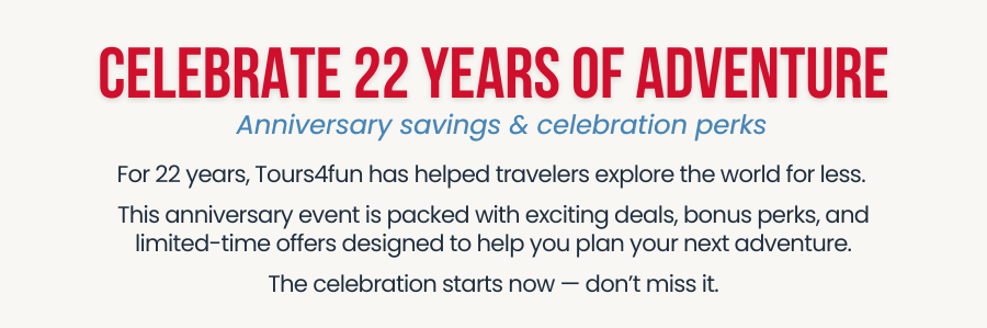 Celebrate with Tours4Fun!