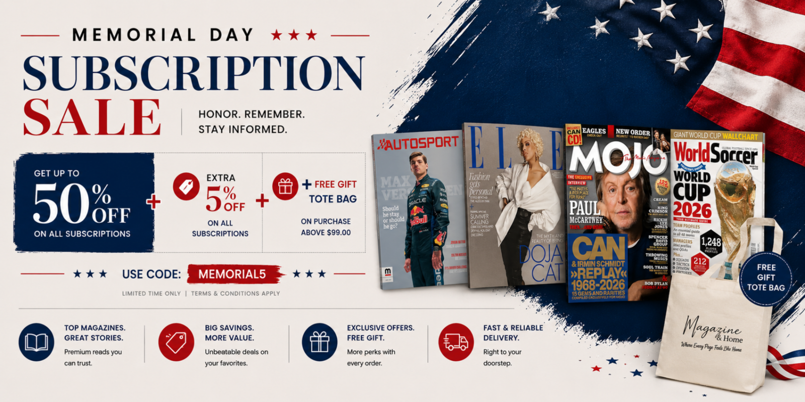 American Magazine Subscription Sale