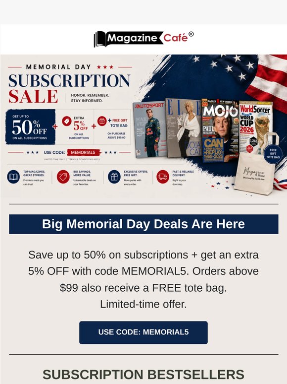 Save Big This Memorial Day Weekend ✨