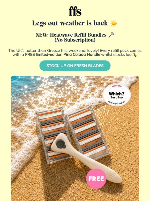Heatwave. Free handle. No subscription ☀️