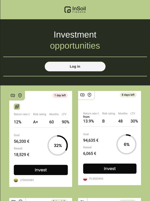 Investment Opportunities 🌱