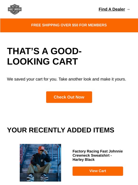 We saved your cart