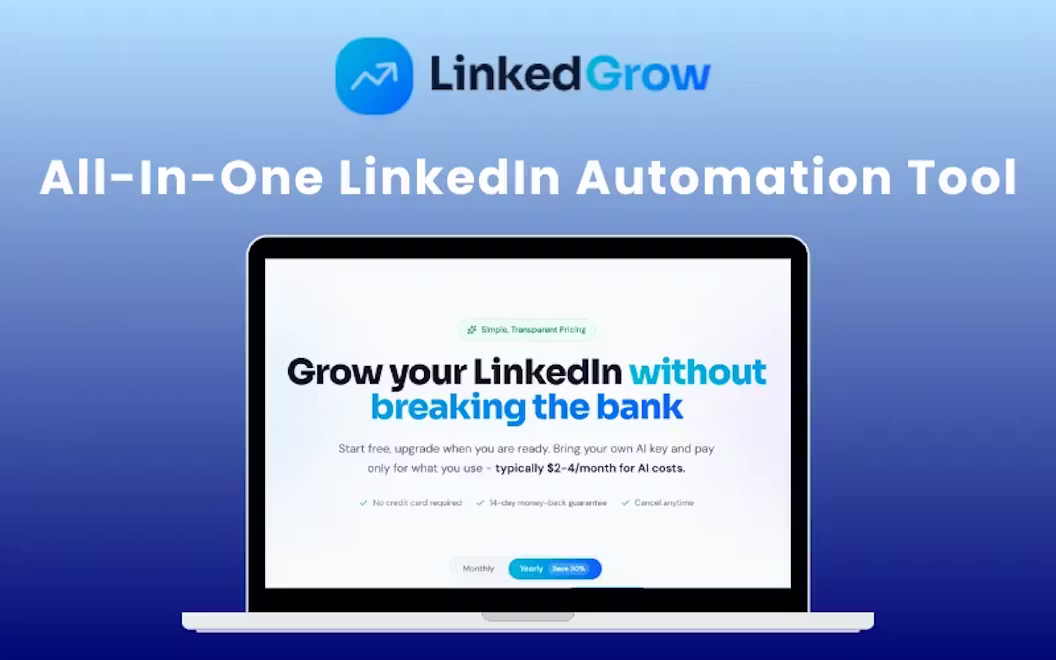 LinkedGrow – All-In-One LinkedIn Automation Tool (BYOK) | Lifetime Access