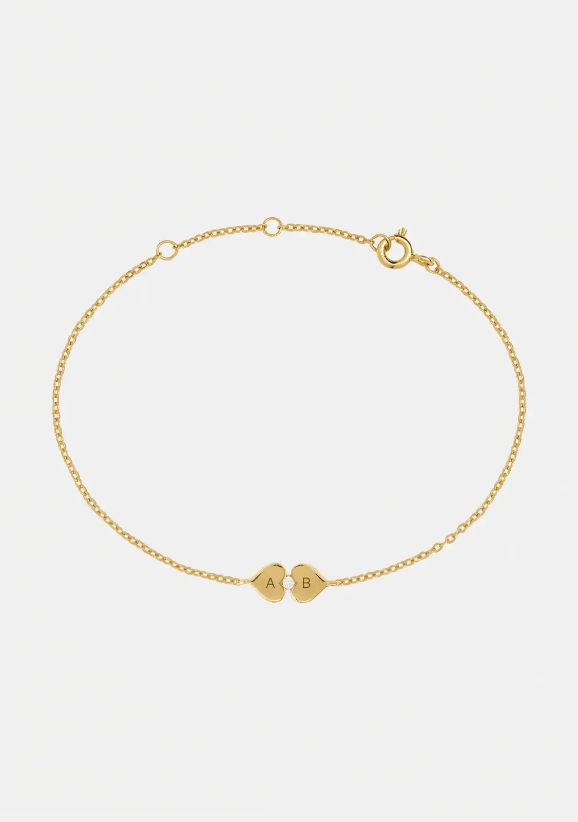 Image of Heart Connection Bracelet - Gold