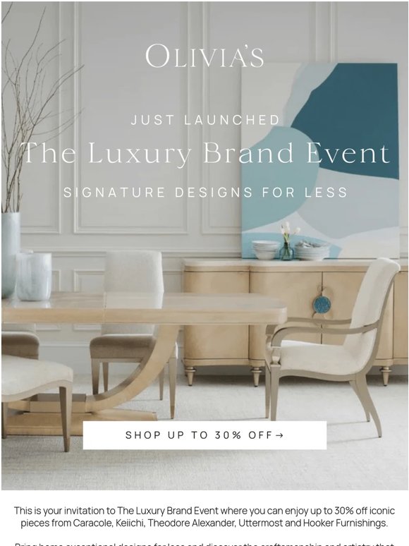 The Luxury Brand Event is now on...