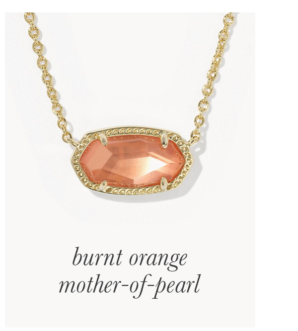 Burnt orange mother-of-pearl
