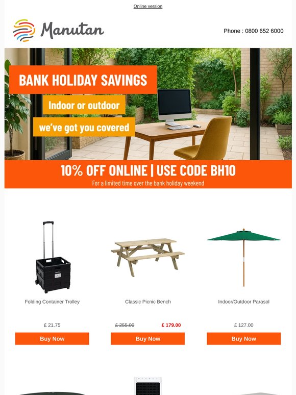 Bank Holiday Savings