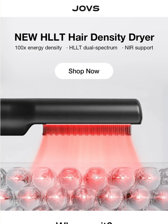 A scalp anti-aging hair dryer