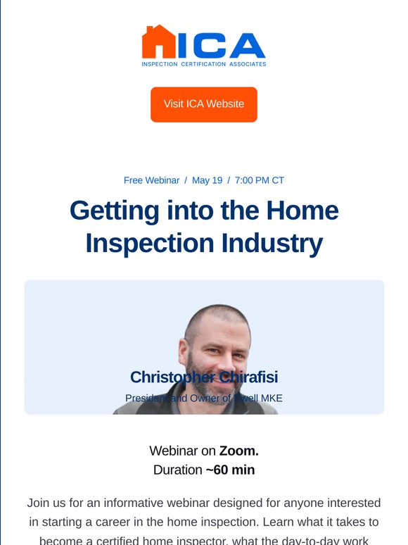 [Free Webinar Tonight] Discover What a Career in Home Inspection Really Looks Like