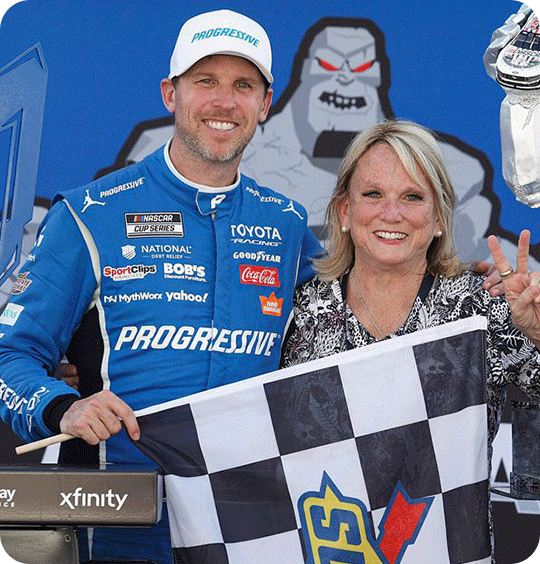 Image of Denny Hamlin and Family