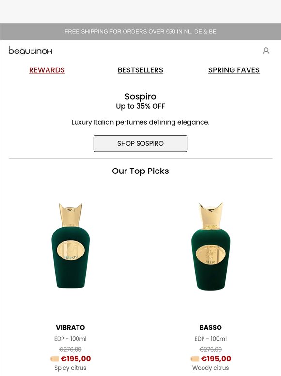 35% OFF Sospiro Perfumes Awaits You!
