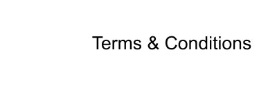 Terms and Conditions