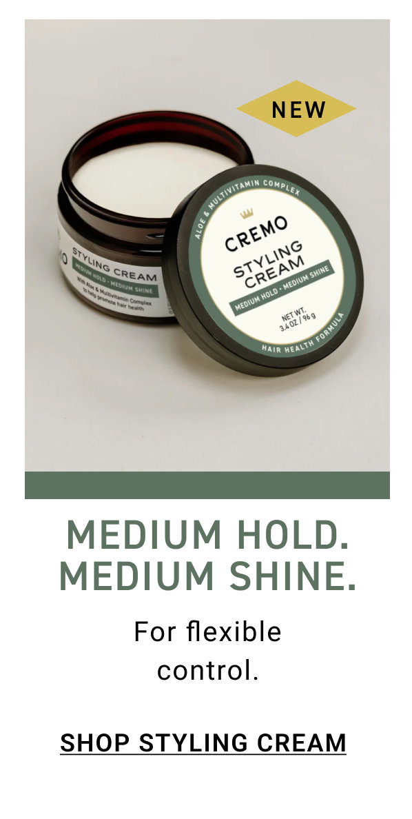 Medium Hold. Medium Shine. Shop Styling Cream