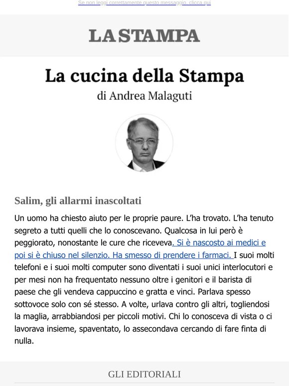 Salim, gli allarmi inascoltati