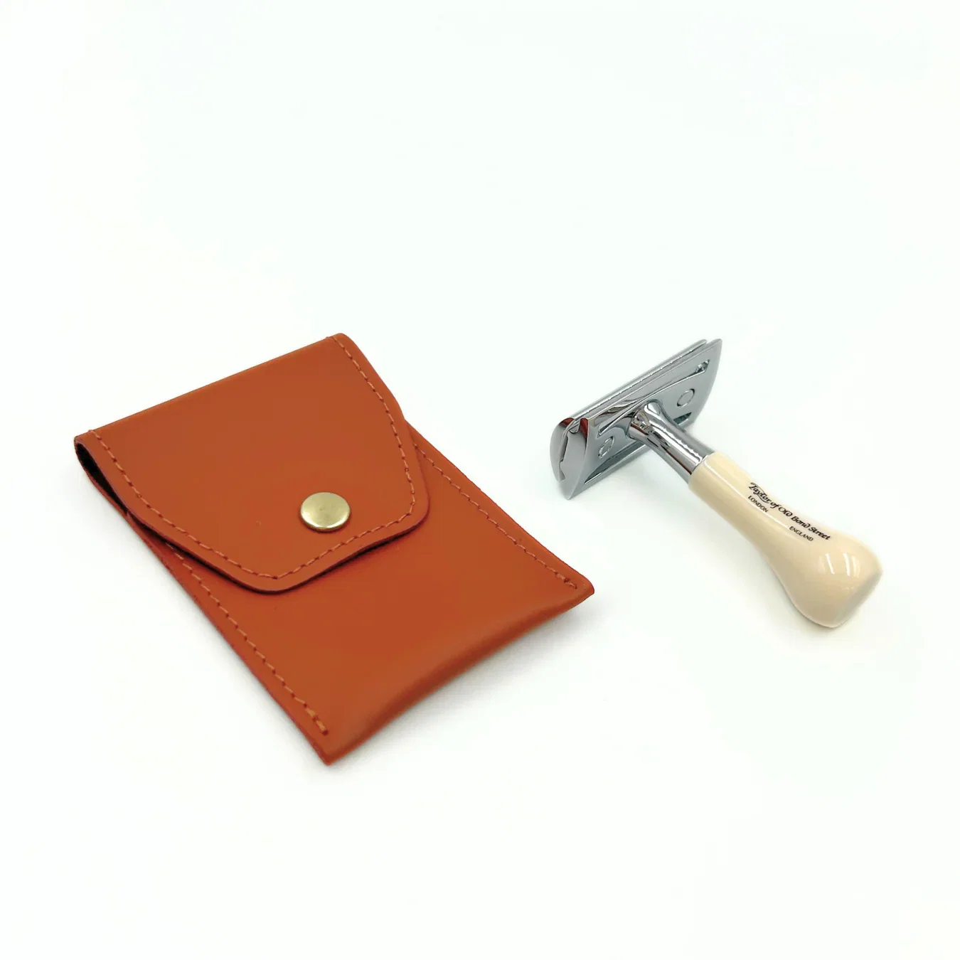 Image of MINI SAFETY TRAVEL RAZOR + POUCH
