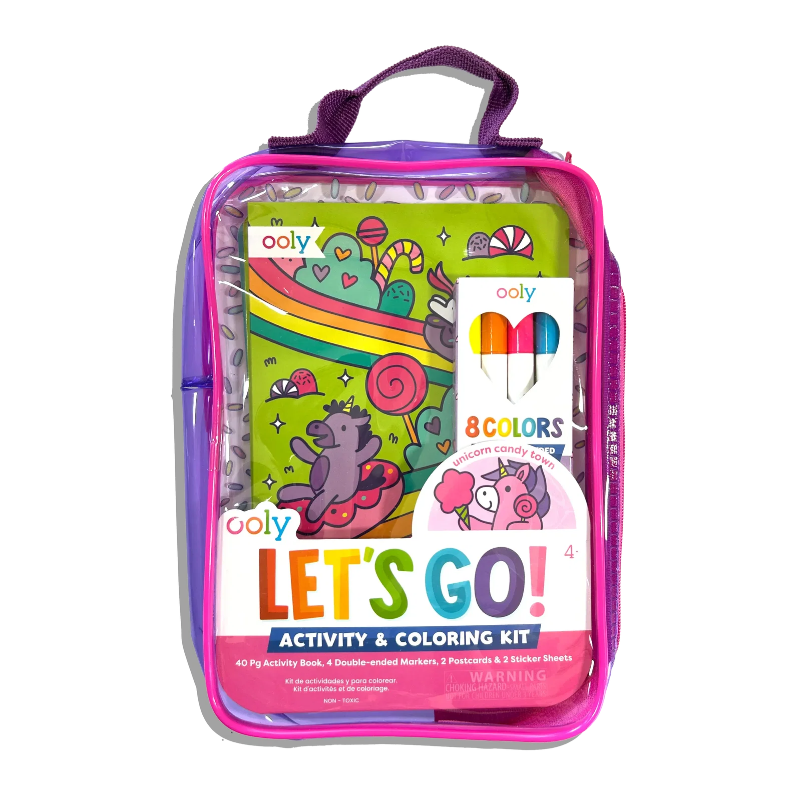 Image of Let's Go! Activity & Coloring Kit - Unicorn Candy Town