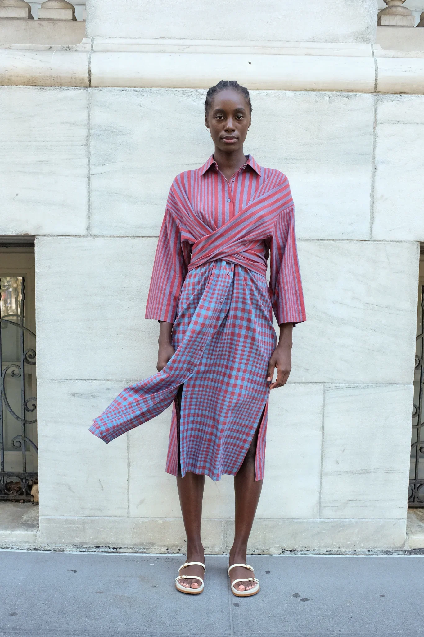 Image of ALEXANDRA SHIRT DRESS | BEACON STRIPE X CHEX