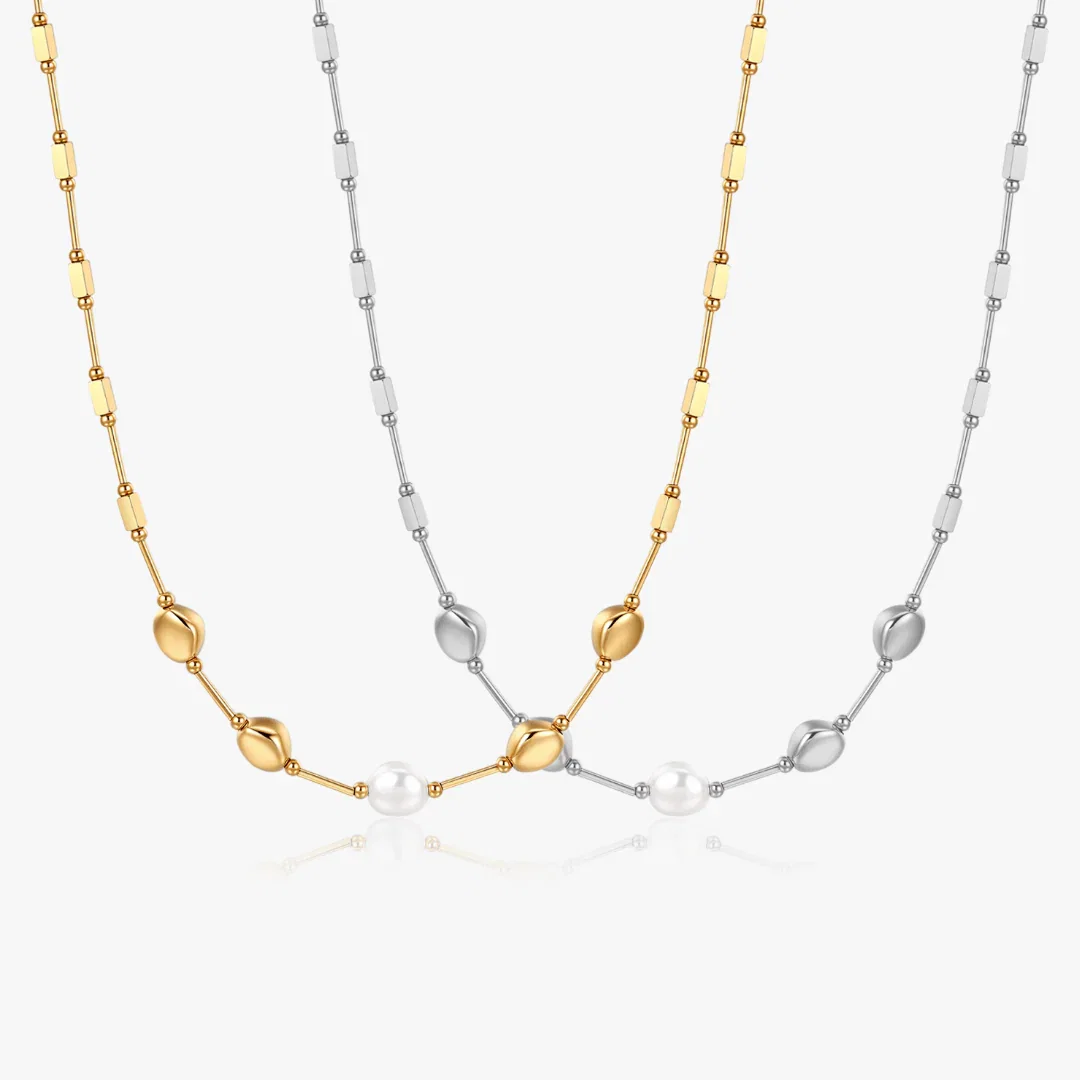 Esme Beaded Pearl Necklace