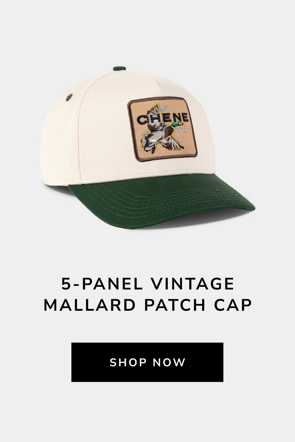 5-Panel Vintage Mallard Patch Cap