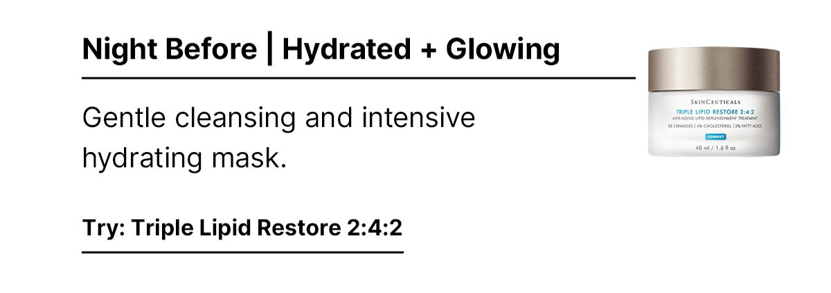 Night Before Hydrated Glowing