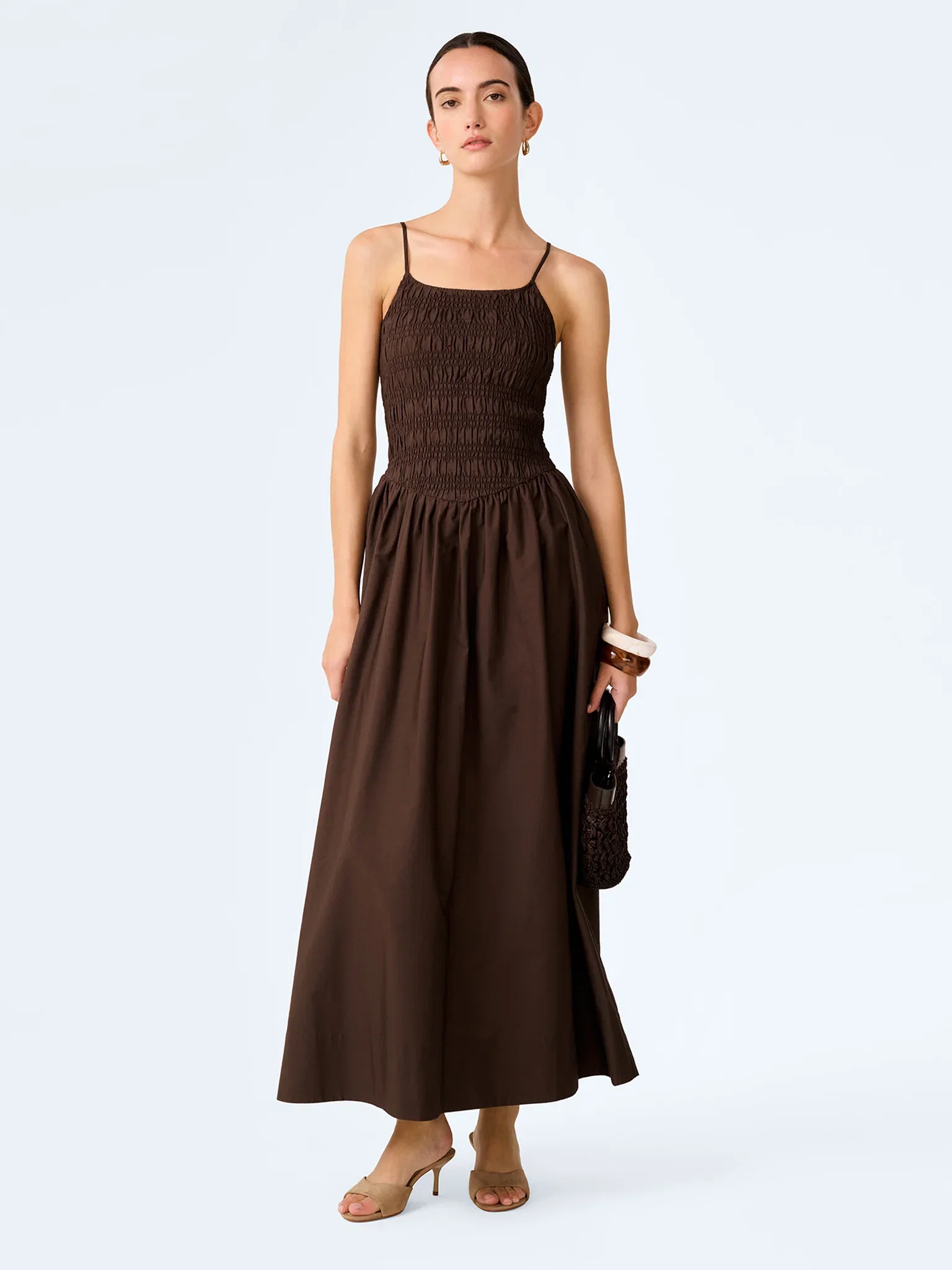 Image of Paulina Dress in Chocolate