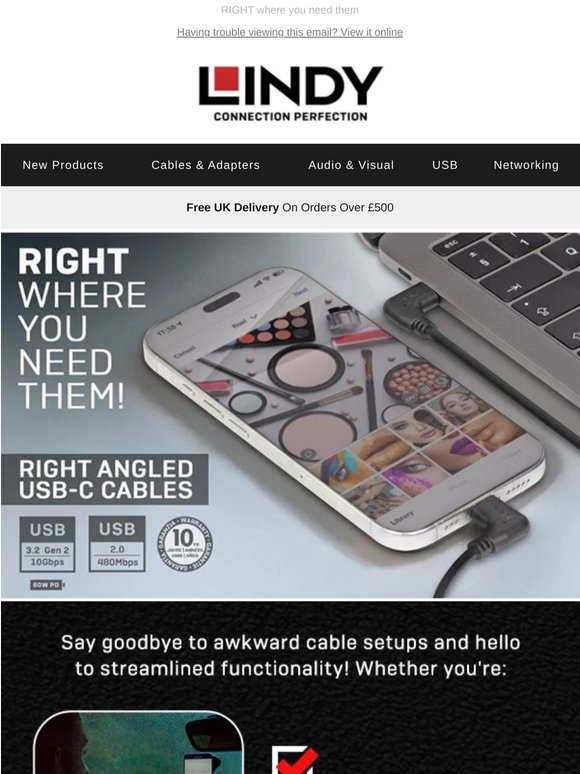 Say Goodbye to Awkward Cable Setups...