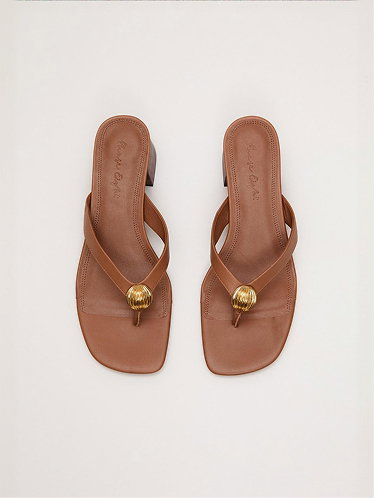 Metal Trim Sandals