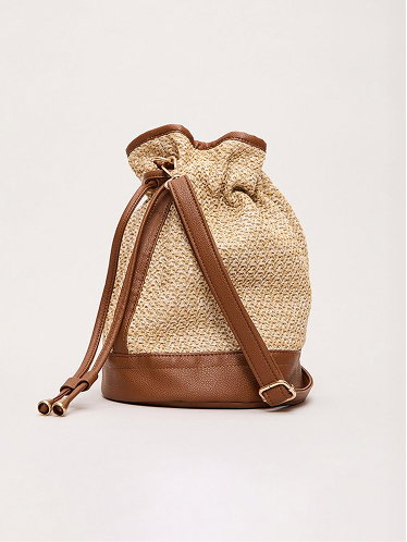 Straw Bucket Bag