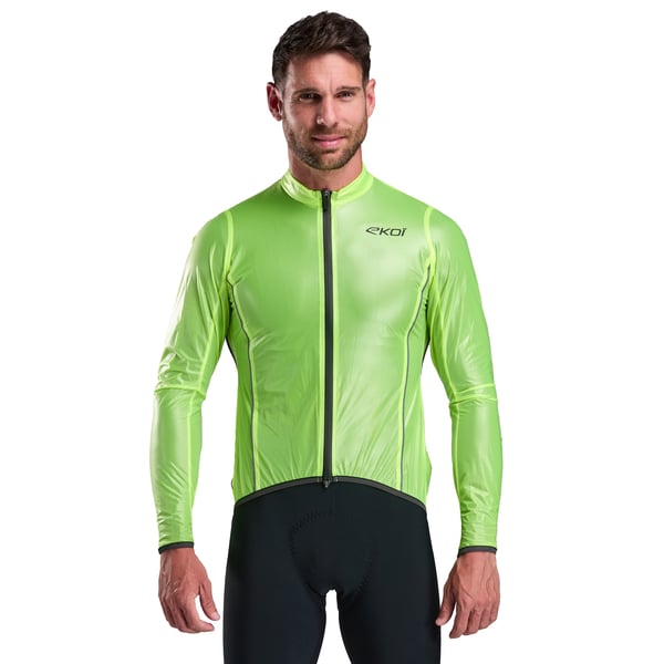 Rain Jacket Ekoi Perf Shark Yellow Neon