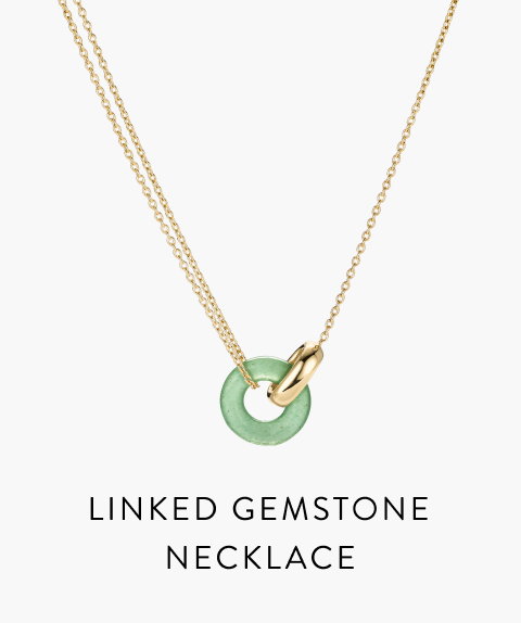 Linked Gemstone Necklace.